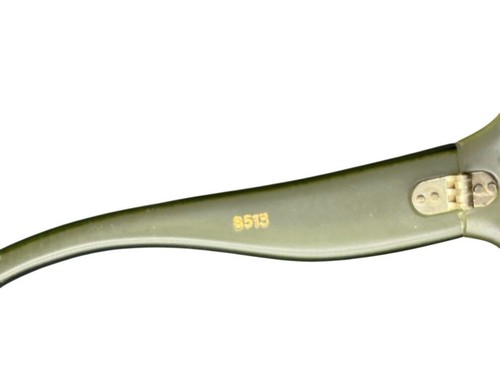 Gafas de sol vintage de gran tamaño Jackie O verde degradado para mujer hechas en Francia - Imagen 5 de 6