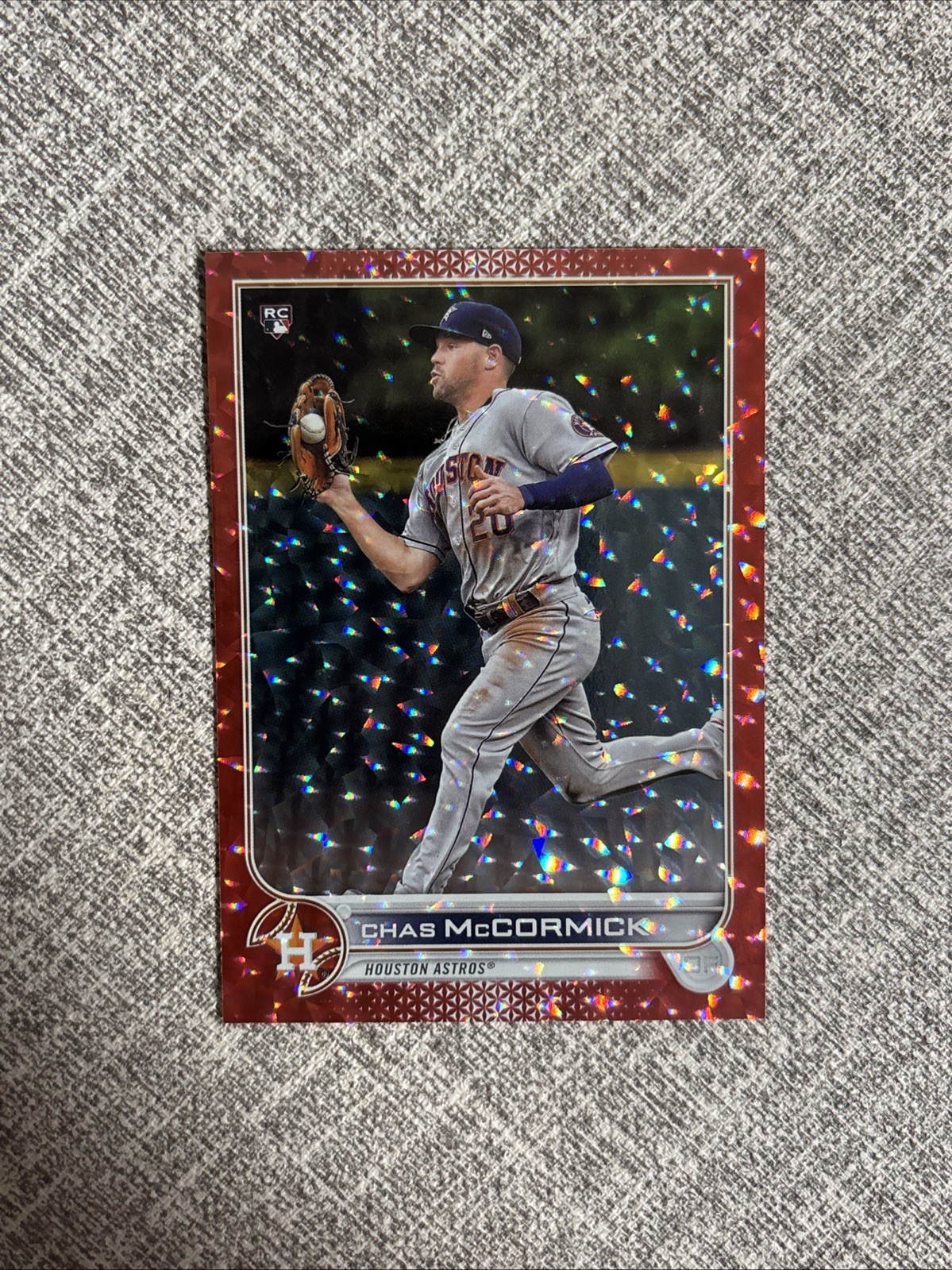 2022 Topps Chas McCormick Red Foilboard Rookie RC #135 Astros /199