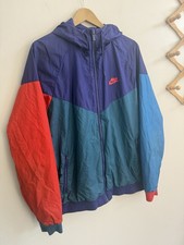Nike Windrunner Zip Up Jacket Colorblock Zip Pockets Hood Mesh Lining Sz XL