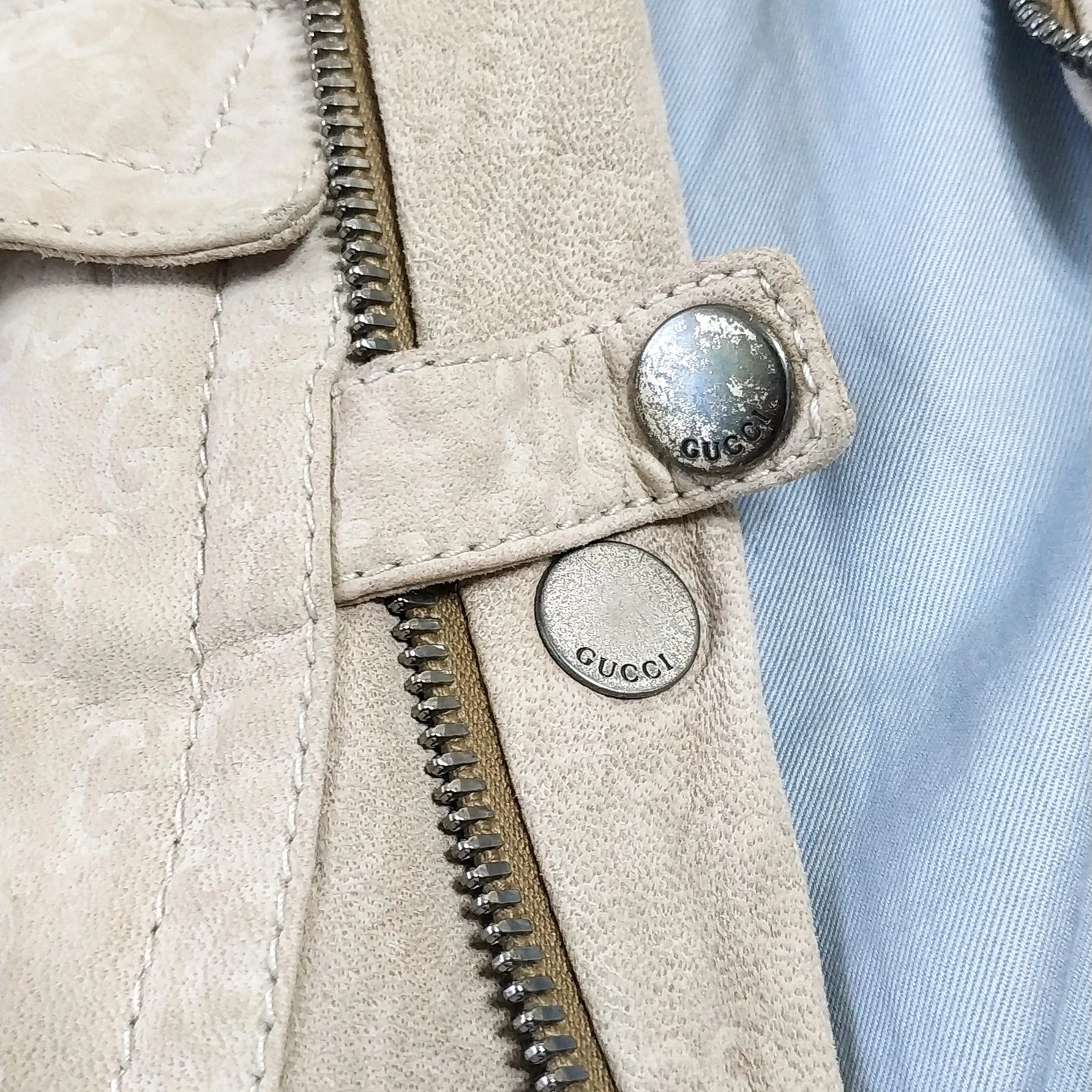 GUCCI © Giacca bomber casual di lusso in pelle. Made in Italy