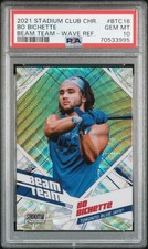 2021 Stadium Club Chrome #BTC-16 Bo Bichette Beam Team Wave Refractor PSA 10