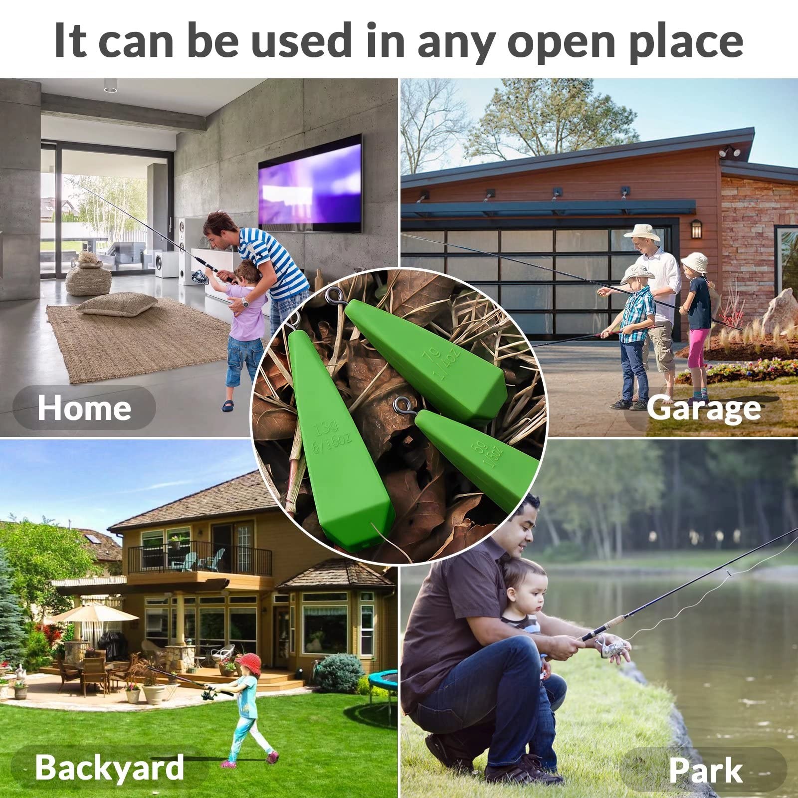 Fishing Practice Plugs for Kids  Weight Casting Skills, 7 Sizes Available - Image 5