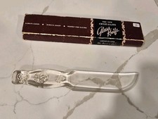 Vintage Cryst O Lite Clear Glass 8.5" Knife In Box Made In USA Kitchen Decor