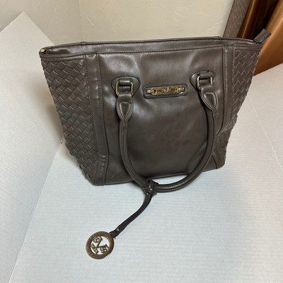 Versace 1969 Abbigliamento Sportivo Brown Woven Side Tote Bag V1969 Handbag
