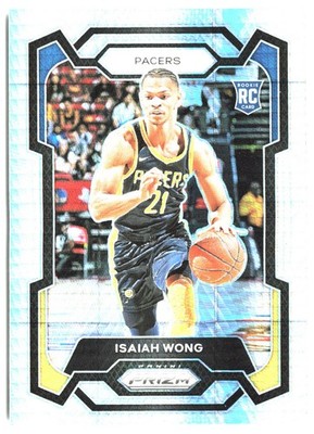 2023-24 Panini Prizm Prizms Hyper Isaiah Wong #154