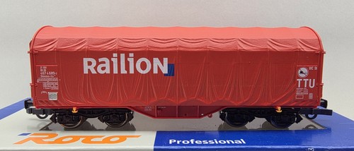 Roco H0 47446 Schiebeplanwagen "Railion" DB AG UNBESPIELT NEU TOP m.OVP  | Zustand: Neu