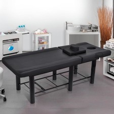 Black Heavy Duty Wide Massage Table Facial Bed Salon Beauty
