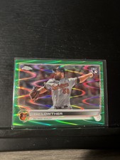 2022 Topps Chrome Sonic - Zac Lowther #159 Green RayWave Refractor /99 (RC)