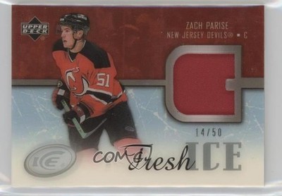 2005-06 Upper Deck Ice Fresh 14/50 Zach Parise #FIP-ZP Rookie Patch RC 0c3