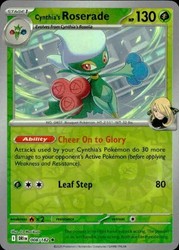 Cynthia's Roserade 008/182 Destined Rivals Reverse Holo