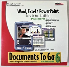 DATAVIZ Documents To Go 6 Premium: Word Excel Powerpoint Files On Your Handheld