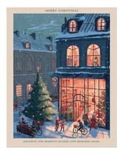 Charming Christmas Scene Wall Art Poster for Holiday Decor Home Decor