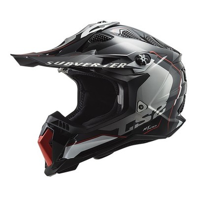 LS2 Subverter EVO Arched Black/Red Off Road MX Helmet Adult Sizes XS & SM
