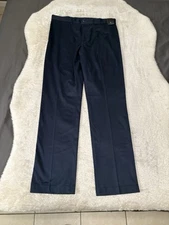 14th & Union Mens Performance Pants Blue Golf Activewear Size 32x32