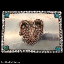 Goat Sheep Ram Vintage Belt Buckle