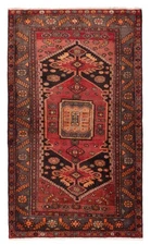 Traditional Vintage Hand-Knotted Oriental Carpet 4'3" x 7'3" Wool Area Rug