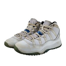 Jordan 11 Retro Legend Blue Kids Size 3Y White Basketball Shoes 378039-104 GUC