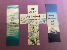 Bible Verse Bookmarks Lot of 3.