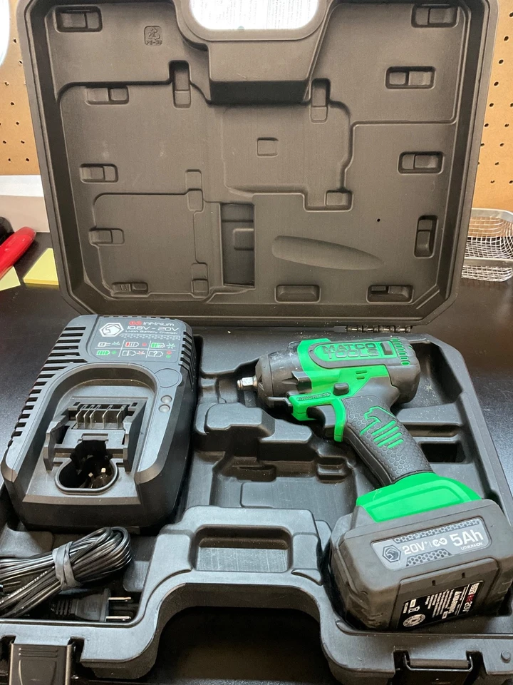 Matco Tools 20V 3/8” Brushless Impact Wrench Kit MCL2038HIW - Green  - Image 2 of 4