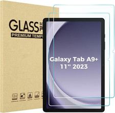 Procase 2 Pack Screen Protector for Galaxy Tab A9 plus 11 Inch 2023, HD Tempered