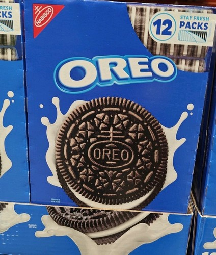 Biscuits sandwich au chocolat Oreo (12 paquets de rester frais, 62,76 onces) - Photo 1/1