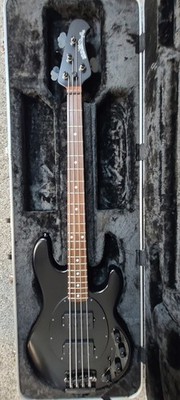 Earnie Ball Music Man Stingray USA Bass  HH Configuration 4 String USA All Black