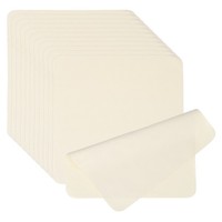 12 StüCk 20X20 Cm Mikrofasertuch FüR Brillenreinigung Beige FüR Glasses Cleaning