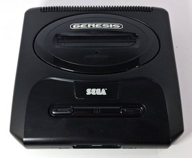 Sega Genesis Model 2 MK-1631 Console Comlete In Box Sonic 2 System Tested
