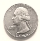 🔥1946 P Washington Quarter VG Very Good Silver 25c Coin (lot J)