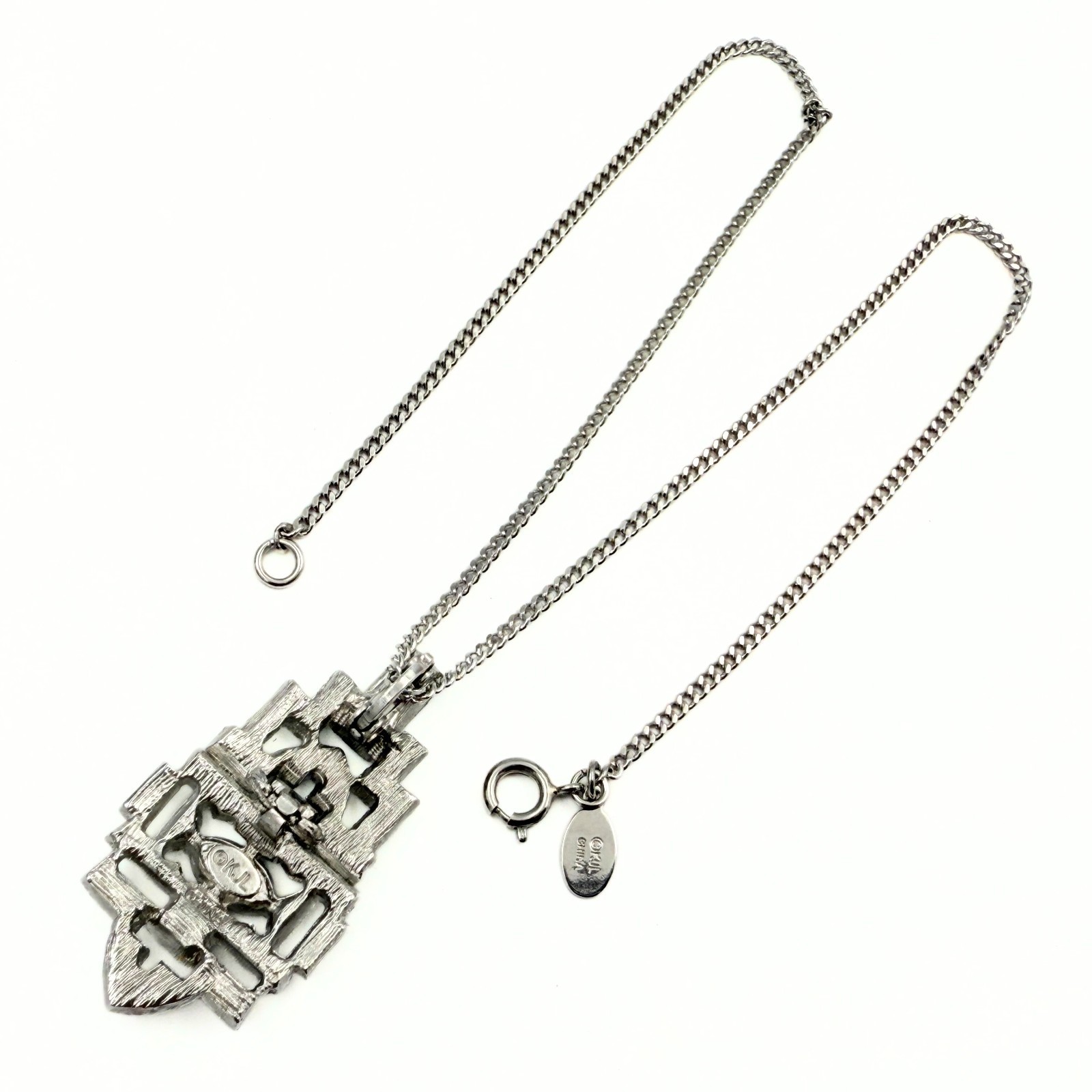 Kenneth Jay Lane Designer Signed Art Deco Style C… - image 7