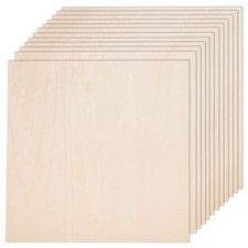 12 Pack Basswood Sheets for Crafts-12 x 12 x 1/8 Inch- 3mm 12 x 12 inch, Wood 