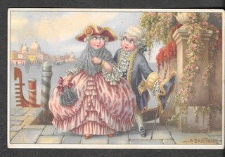 RARA CARTOLINA BAMBINI FIRMATA BERTIGLIA serie 503