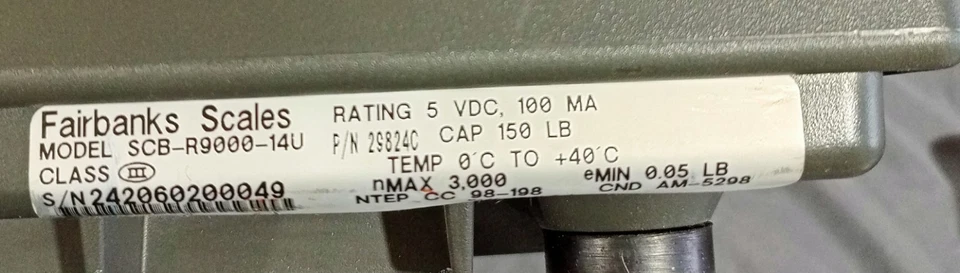 Fairbanks Scala SCB-R9000-14U - Immagine 2 di 4