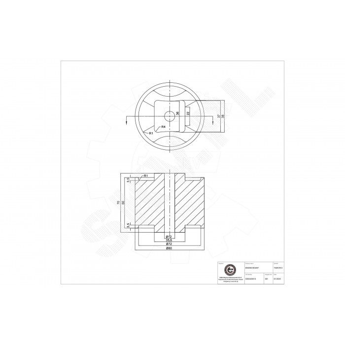 Support moteur droit Mercedes Vito Classe V W638 silentbloc A6382420313