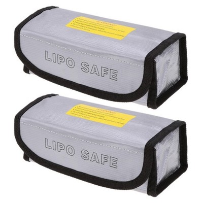 2 Pieces Lipo Battery Bags Storage Guard Safe Pouch for Charge & Storage for Cas