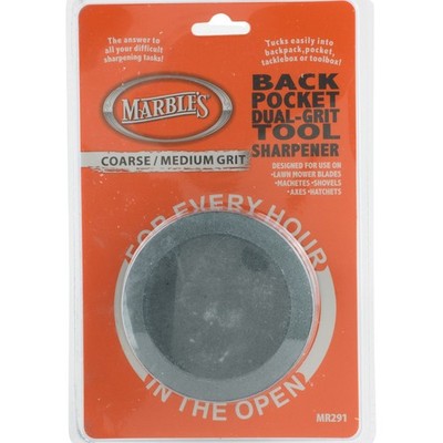 Marbles Back Pocket Sharpener Sharpening Stone Tool Coarse Medium Grit Sides