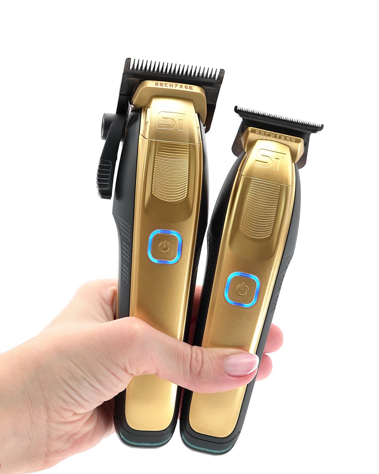 Supreme Trimmer 2-in-1 RECHARGE Hair Clipper & Trimmer Combo | STB775 Gold