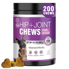 Glucosamine for Dogs 200pcs Joint Support Supplement Dog Hip and Joint Chondr...