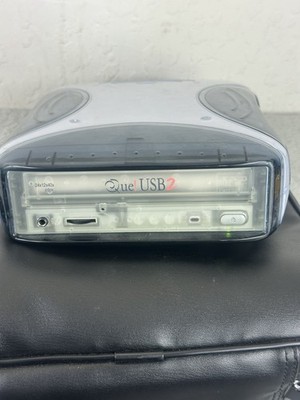 QPS Que! QPS-525 USB External Drive CD-RW Writer/Reader 24x12x40x Gray