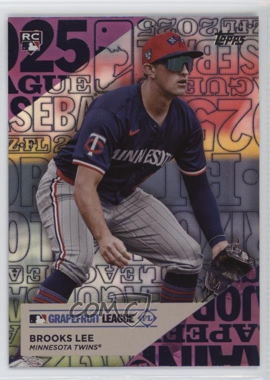 2025 Topps Series 1 Training Grounds Pink Foil Brooks Lee #TG-19 05k6