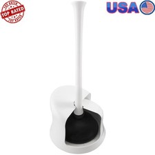 Toilet Plunger Storage Caddy Twist Design Dual End Portable Durable Cleaning New
