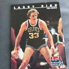 SkyBox USA Basketball Larry Bird Rookie #11 Boston Celtics Basketball Card. rookie card picture