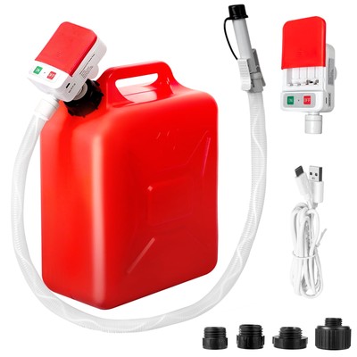 Automatic Fuel Transfer Pump with Auto-Stop, 51'' Extra Long Hose, 3.2 Gallon...