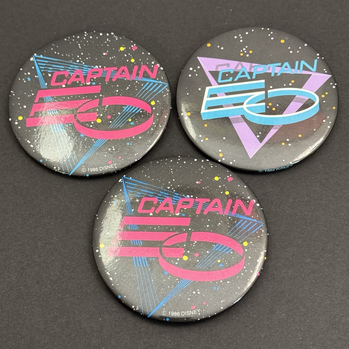 Disneyland Vintage Captain EO Pinback 3