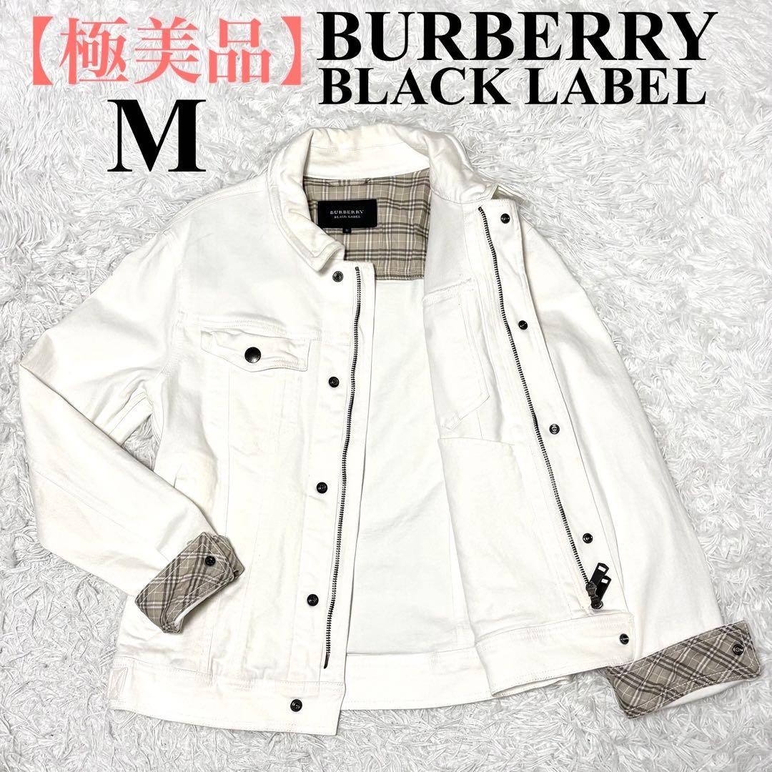 BURBERRY denimjacket 白 Men size M Denim Jacket Burberry Black Label Denim Jacket White
