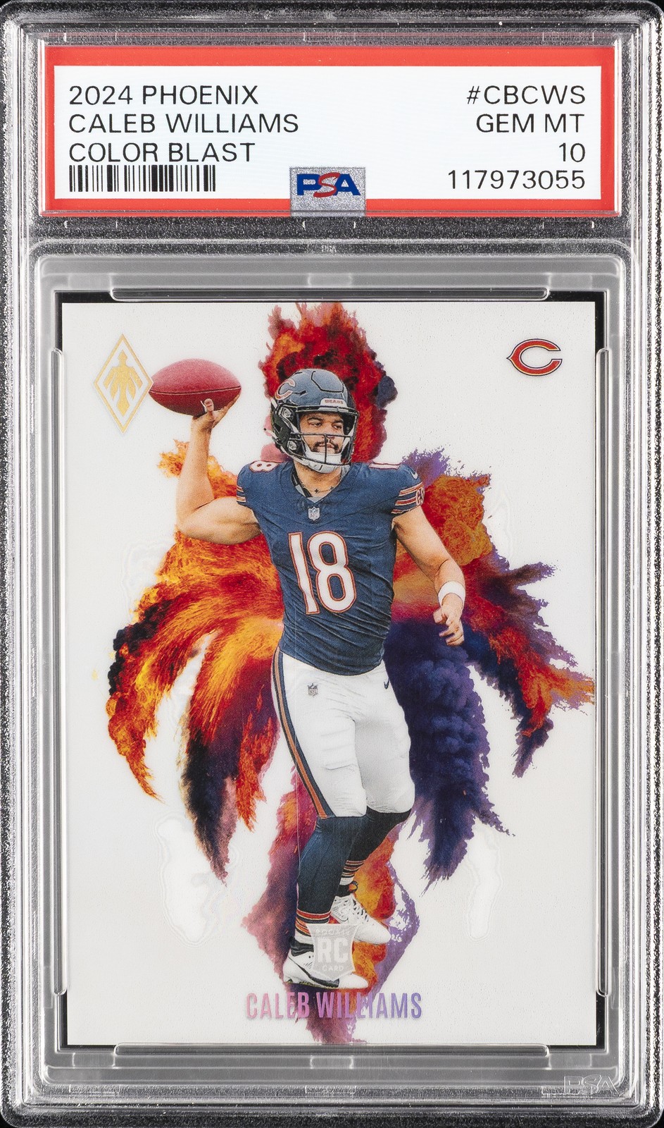 2024 PANINI PHOENIX COLOR BLAST #CBCWS CALEB WILLIAMS PSA 10