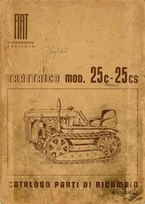 RIPRODUZIONE LISTA PARTI PART LIST TRATTORE FIAT 25 C PETROLIO BENZINA (MA57)