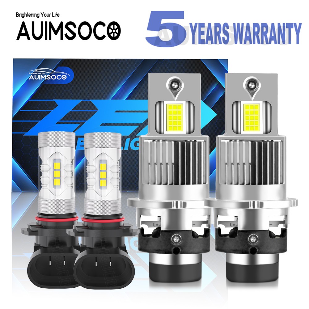 For Acura NSX 2002 2003 2004 2005 4Pc LED Headlight Low Beam Fog Light Bulbs Kit