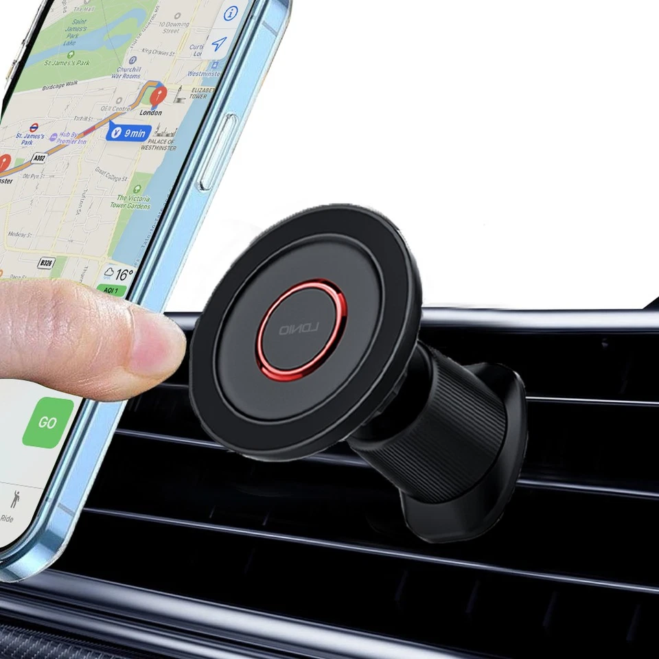 360° Magnetic Car Phone Holder Air Vent Mount Bracket Universal Mobile Cradle UK