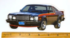 1978 Dodge Volare SUPER COUPE Burgundy Full Color Novelty Vinyl Decal Sticker